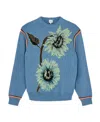 Paul Smith Round-neck Long-sleeved Sweater In Blue