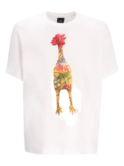 Paul Smith Rubber Chicken-print T-shirt In White