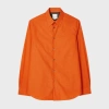 Paul Smith Rust Tiny Dot Print Cotton Shirt Red In Red