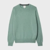 Paul Smith Sage Green Cashmere Crew Neck Sweater In Green