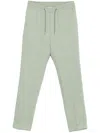 Paul Smith Slim-fit Straight-leg Linen Drawstring Trousers In Green