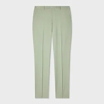 Paul Smith Sage Green Wool-mohair Trousers