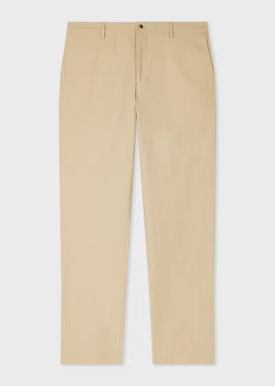 Paul Smith Sand Cotton Poplin Chinos Brown