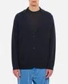 Paul Smith Navy Merino Wool Knitted Cardigan Blazer Blue In Blue