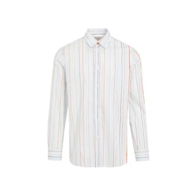 Paul Smith S/c Regular Fit White Organic Cotton Shirt