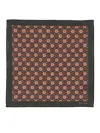 Paul Smith Floral Print Scarf In Lightweight Square Fabric In Blue