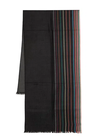 PAUL SMITH PAUL SMITH SIGNATURE STRIPE WOOL SCARF