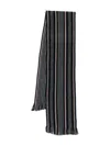Paul Smith Men Scarf Db Side Strp Accessories In Black