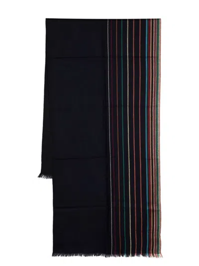 PAUL SMITH PAUL SMITH SIGNATURE STRIPE WOOL SCARF