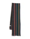 Paul Smith Men Scarf Ivan Stripe Accessories In Blue