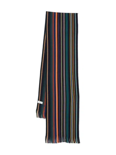 PAUL SMITH PAUL SMITH SCARFS BLUE