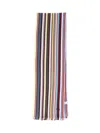 Paul Smith Striped-intarsia Wool Scarf In Multi