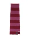 Paul Smith Textured Striped Scarf For All Seasons In Multi