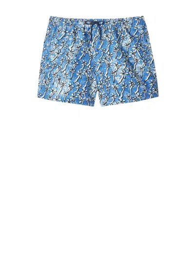 Paul Smith Striped Swim Shorts In Blue