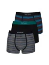 Paul Smith Stripe Mixed Boxer Briefs Three Pack Multicolour In Multi