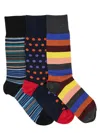 Paul Smith Multicolour Cotton Blend Socks In Blue