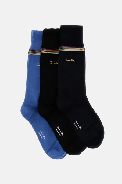 Paul Smith Set Of Three Socks In Multi