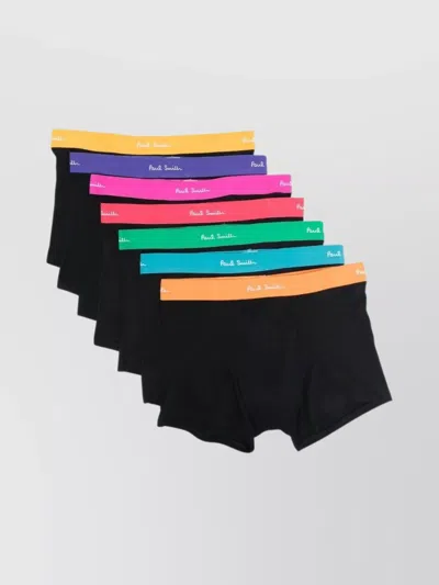 Paul Smith Seven Boxer Briefs Pack In Black