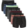 Paul Smith Seven Pack Boxers In Multi