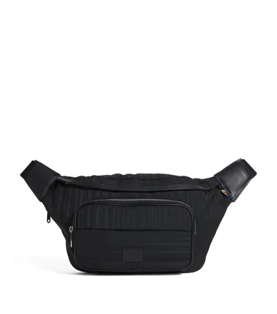 Paul Smith Shadow Stripe Cross-body Bag In Black