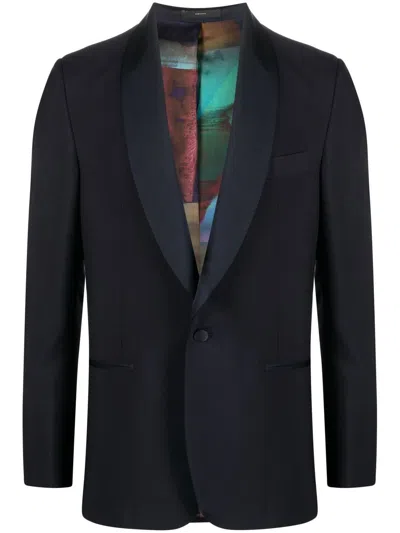 Paul Smith Shawl-lapel Blazer In 蓝色