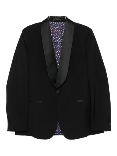 Paul Smith Shawl-lapels Wool-mohair Blend Dinner Jacket In Black