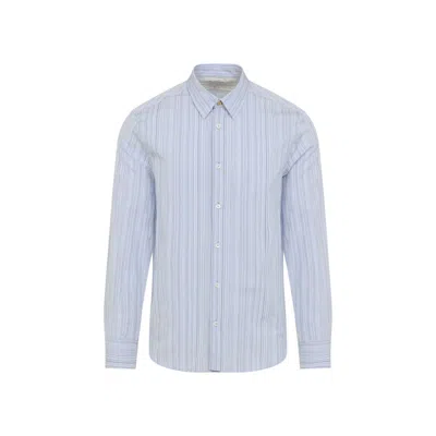 Paul Smith Striped Shirt In Blue