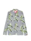 Paul Smith Print Buttoned Shirt In Gray