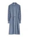 Paul Smith Shirt Dress With Contrasting Cut-out Blouson Sleeves