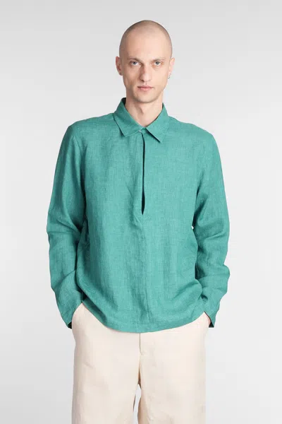 Paul Smith Shirt In Green Linen