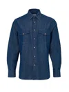 Paul Smith Blue Cotton Denim In Blue
