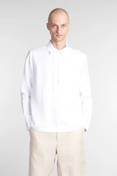 Paul Smith Shirt In White Linen