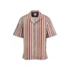 Paul Smith Short Sleeve Regular Fit Striped Shirt In Multi
