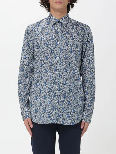 PAUL SMITH SHIRT PAUL SMITH MEN COLOR GNAWED BLUE,H17500011