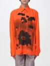 Paul Smith Red 'field Flowers' Print Lyocell Shirt In Multi