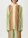 Paul Smith Women's Pistachio Gradient 'signature Stripe' Shirt Green