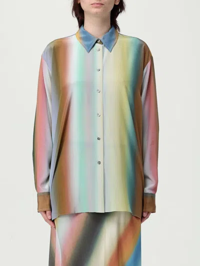 PAUL SMITH SHIRT PAUL SMITH WOMAN COLOR MULTICOLOR,H05323005