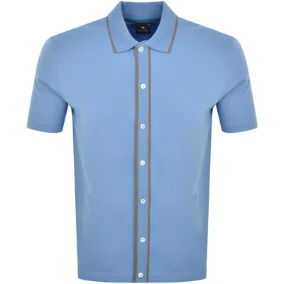 Paul Smith Shirt Sleeve Shirt Blue