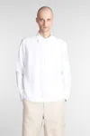 Paul Smith Shirt In White Linen In White