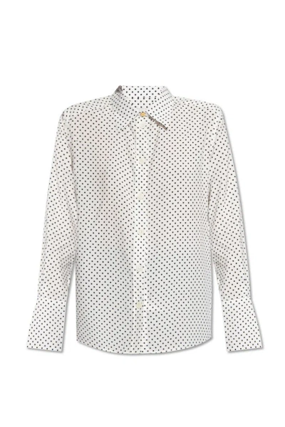 Paul Smith Shirt With Dotted Pattern In White