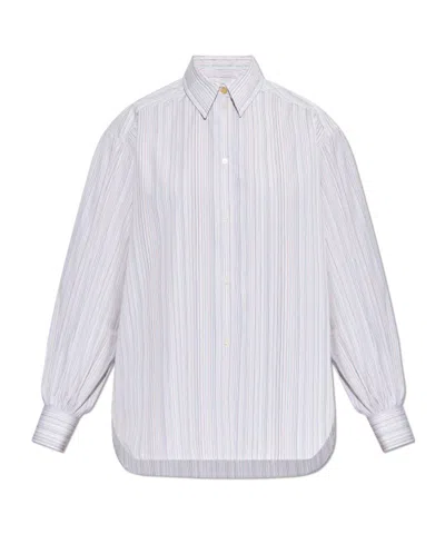 Paul Smith Striped Shirt In Blue