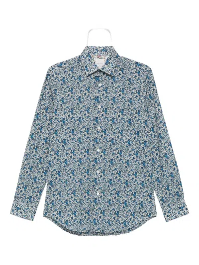 Paul Smith Shirts Clear Blue In Multi