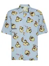 PAUL SMITH PAUL SMITH VISCOSE AND COTTON SHIRT WITH FLORAL PRINT