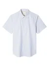 Paul Smith Short-sleeve Buttoned Geo Stripe Shirt In White