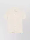 PAUL SMITH SHORT SLEEVE CAMP COLLAR SHIRT WITH STRAIGHT HEM