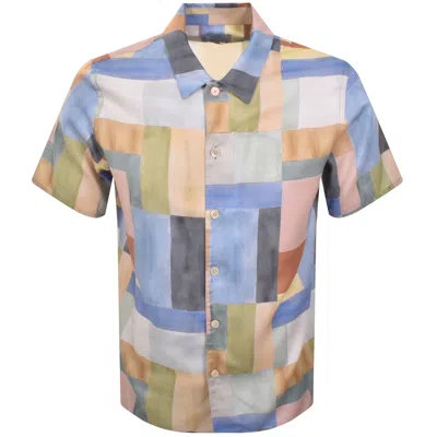Paul Smith Short Sleeve Casual Shirt Blue