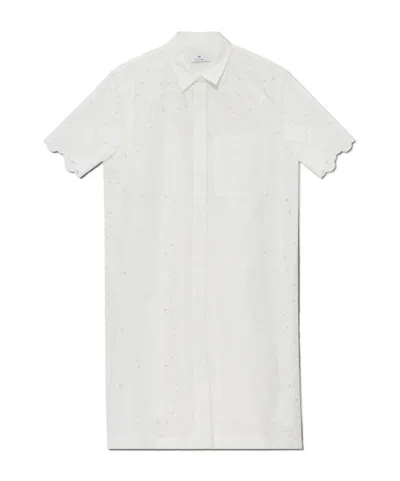 Paul Smith Short Sleeve Dress In White