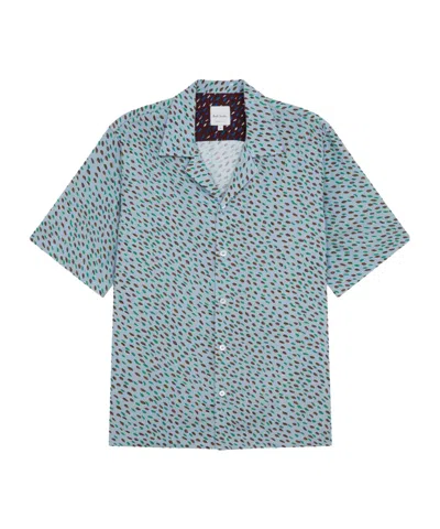 Paul Smith Short Sleeve Shirt In Blue