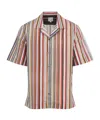 Paul Smith Short Sleeve Regular Fit Striped Shirt In Multi