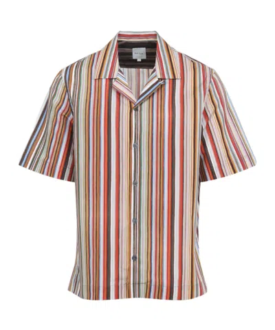 PAUL SMITH PAUL SMITH STRIPED SHORT-SLEEVE SHIRT
